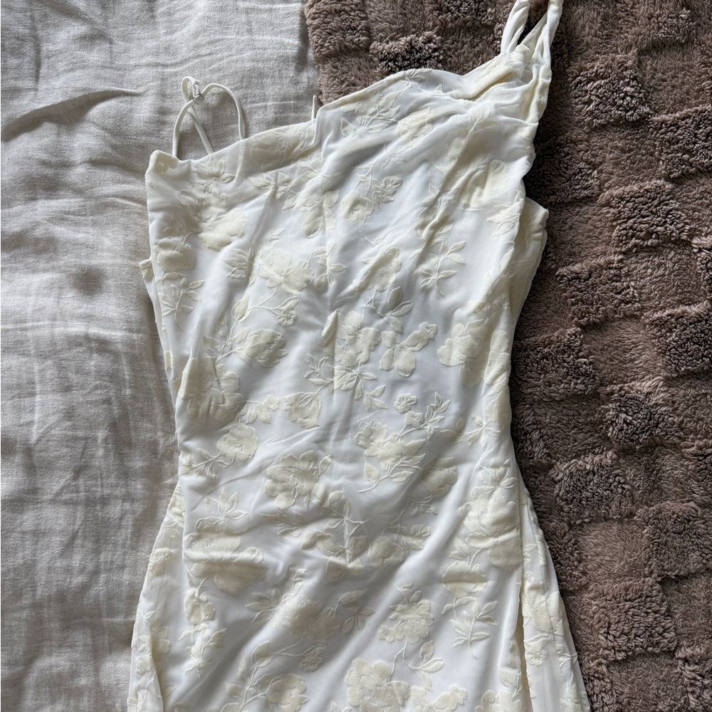 Bershka White Maxi Dress